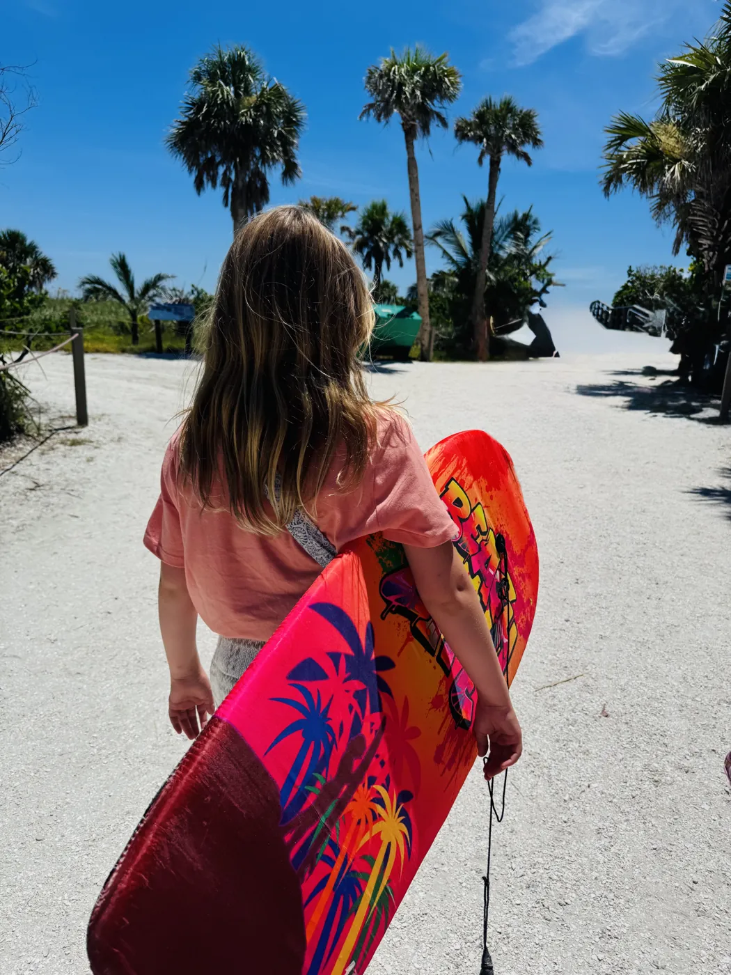 On the way to the beach with a bodyboard