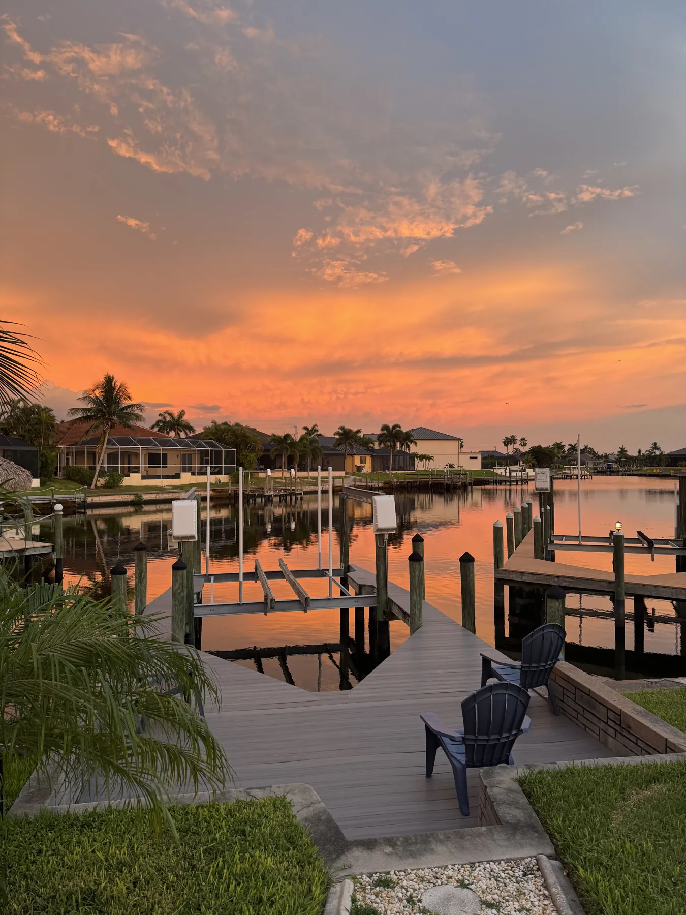 The dock in the evening light