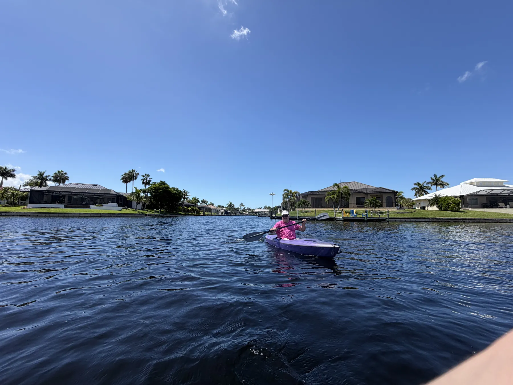 Kayaking on the canal