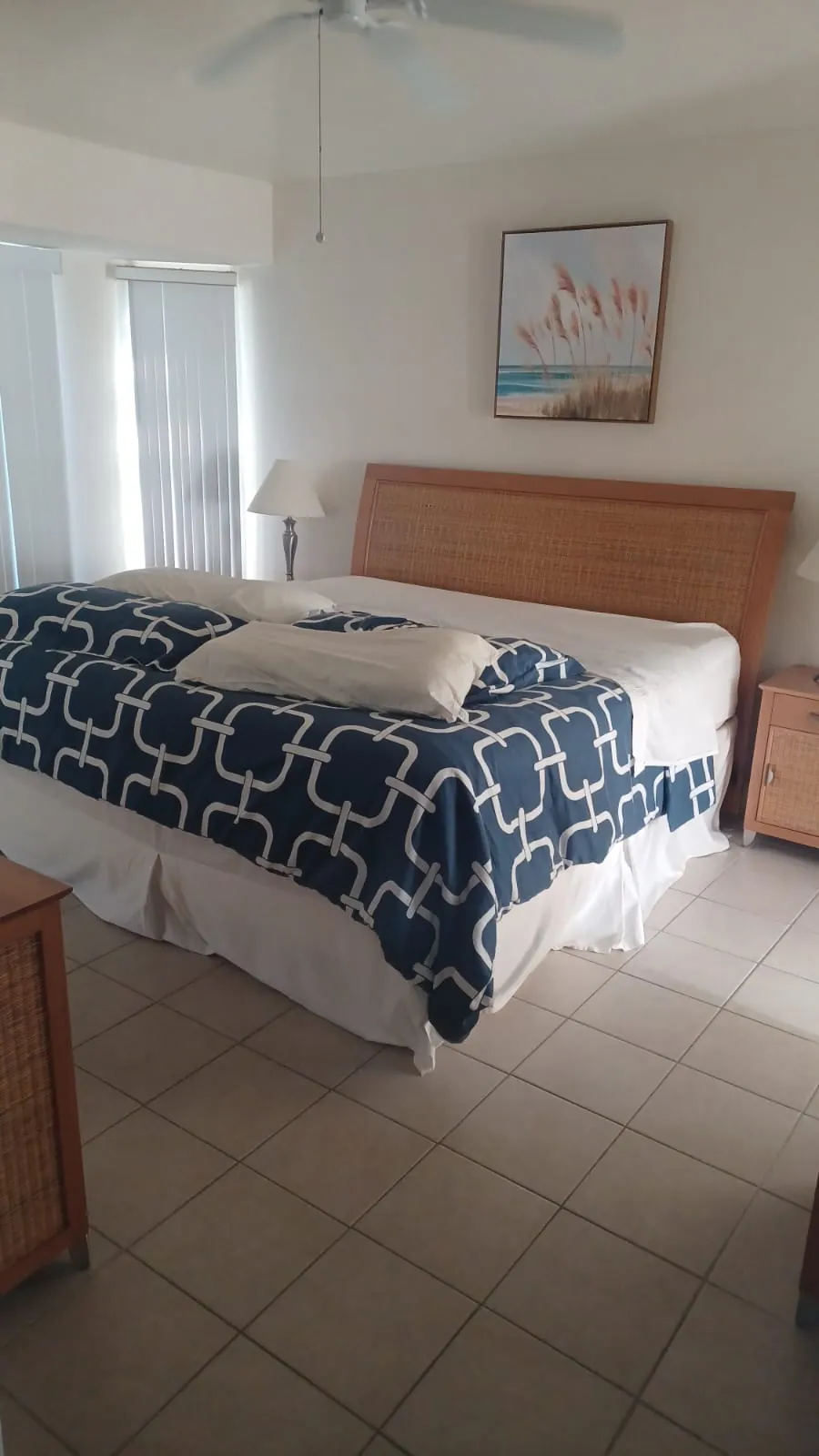 Master bedroom with king-size bed