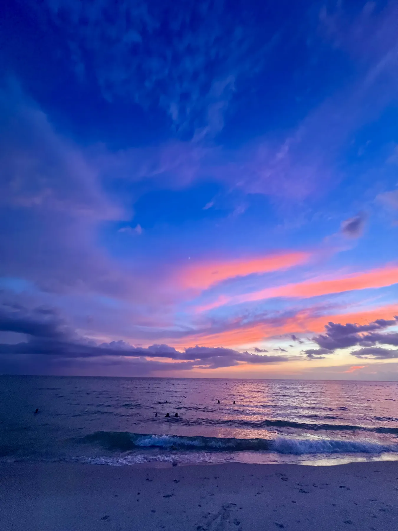 Sunset on the Gulf beach